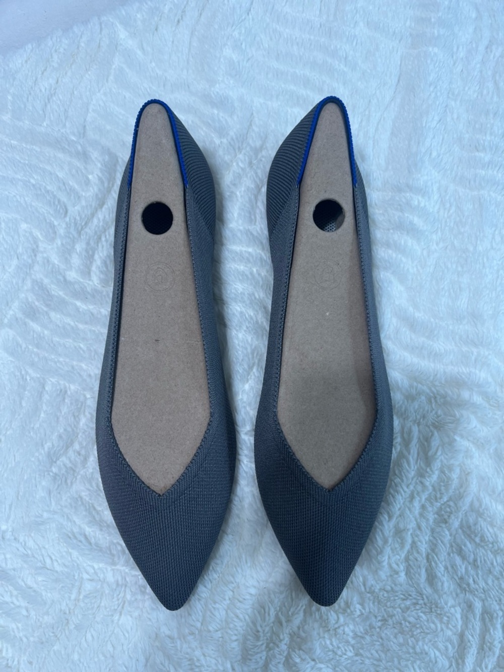 Rothy’s The Point Pebble Grey Flats NIB Size 12 - Picture 6 of 10